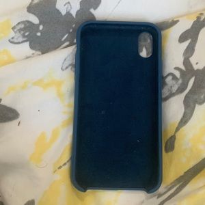 blue Apple iPhone XR case